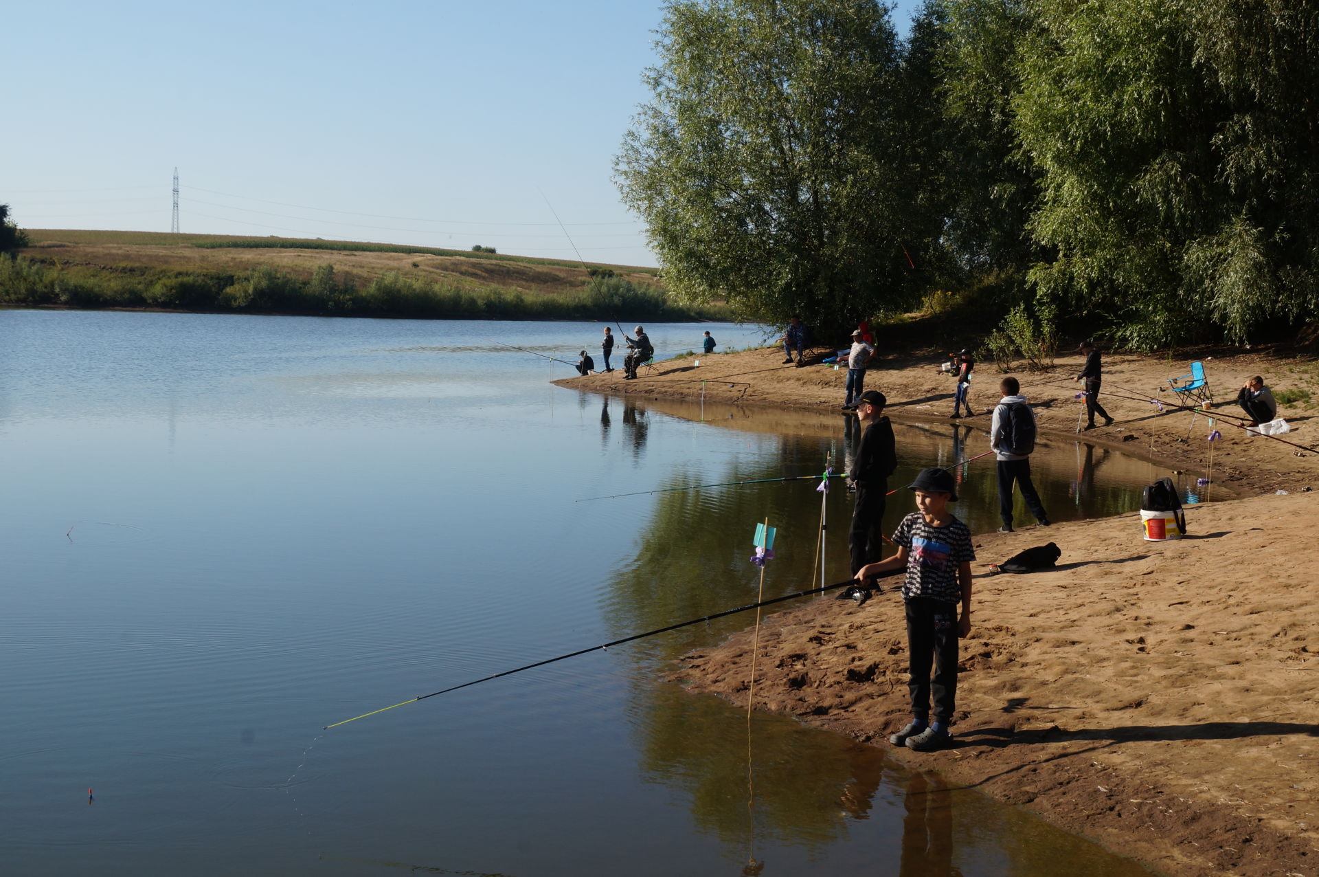 На шалинском пруду прошло открытое первенство по ловле рыбы
