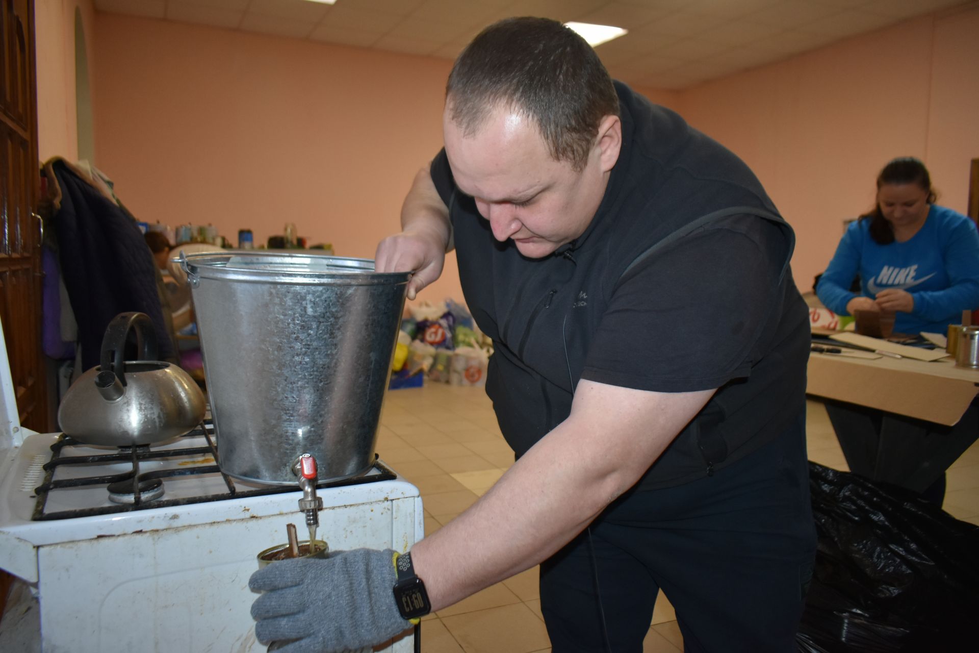 Кощак авылында окоп шәмнәре ясыйлар