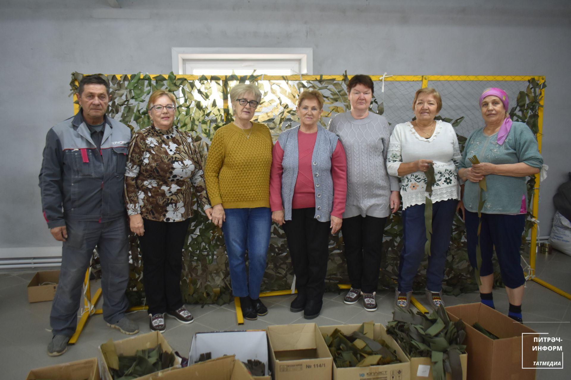 Питрәч районында барлыгы биш ноктада маскировка челтәрләре үрәләр