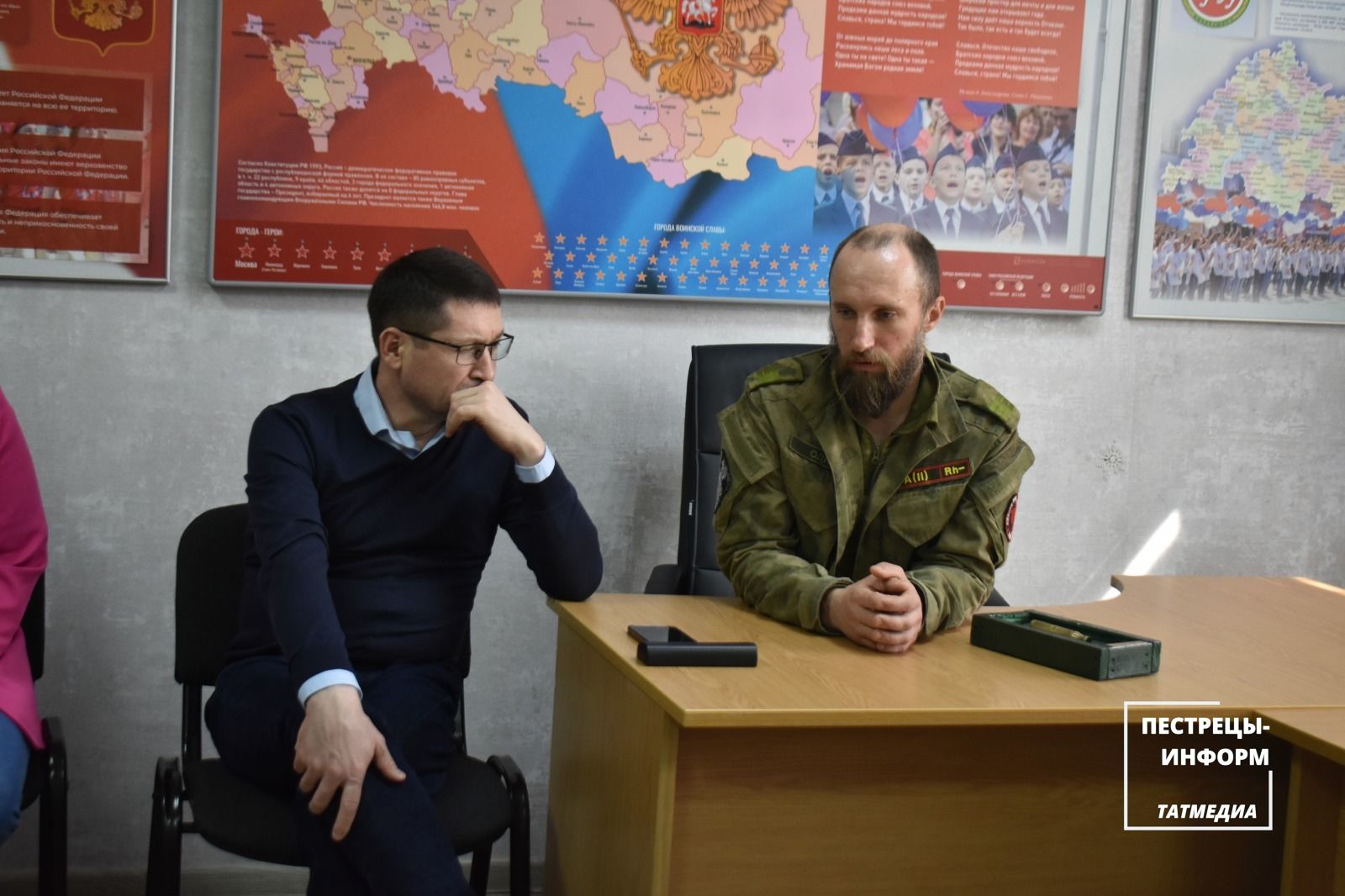Военнослужащий из Пестречинского района встретился с молодежью