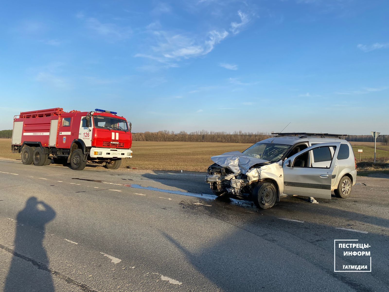 В Пестречинском районе произошло ДТП