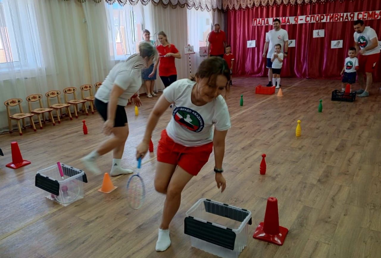 В пестречинском детском саду провели мероприятие «Папа, мама,я – спортивная семья»