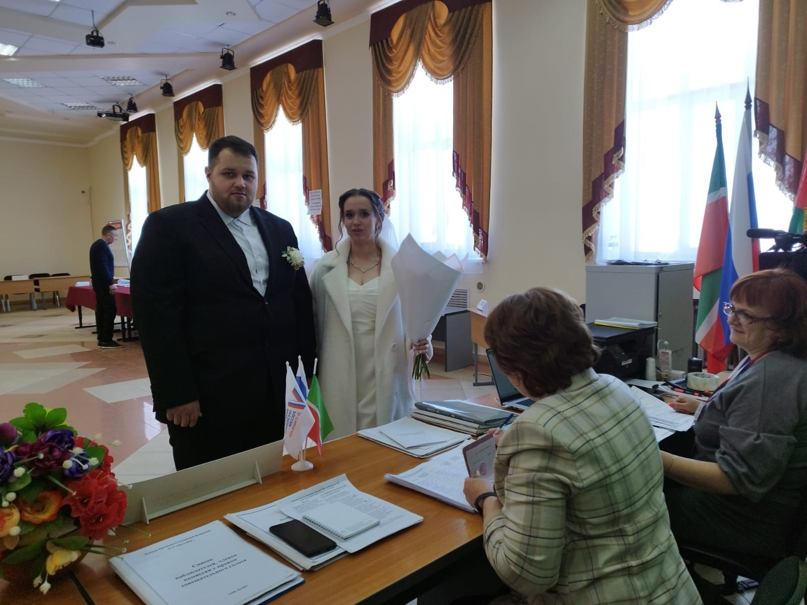 Пестречинские молодожены в день свадьбы пришли на выборы