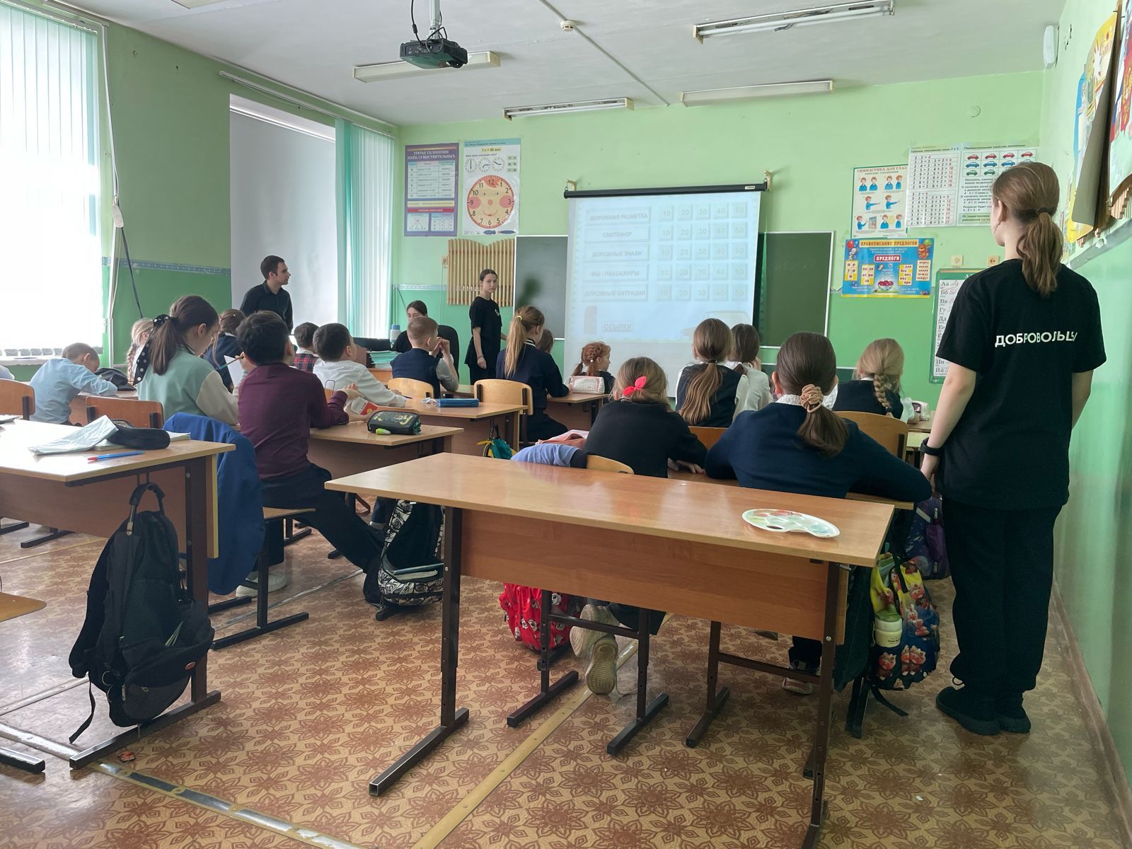 Пестречинские форпостовцы напомнили младшим школьникам о ПДД