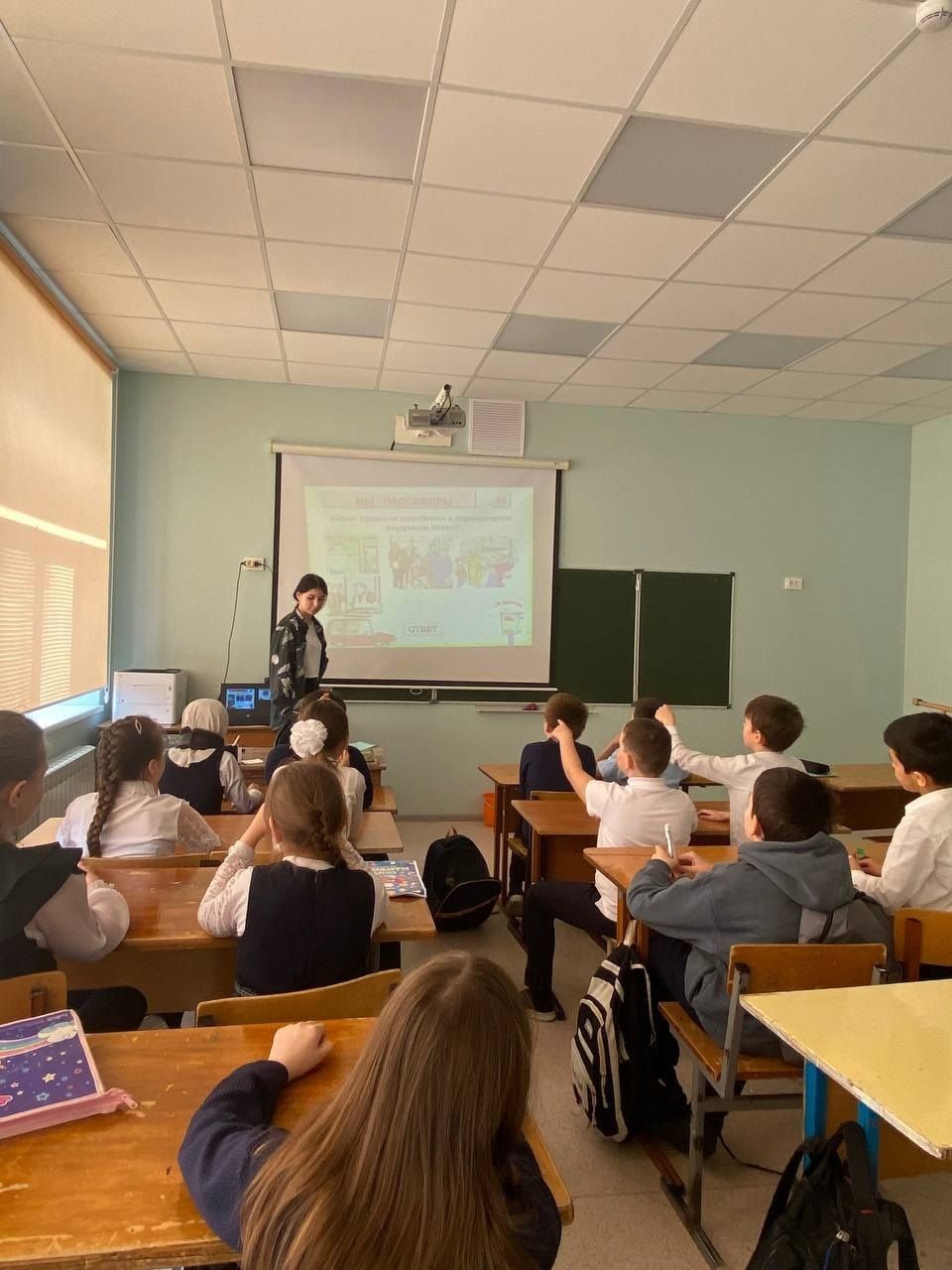 Пестречинские форпостовцы напомнили младшим школьникам о ПДД
