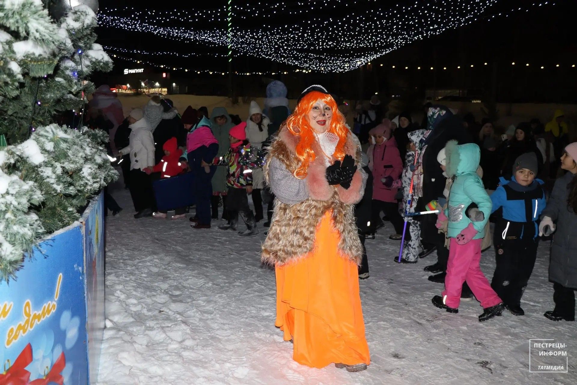 В Пестречинском районе открыли главную ёлку