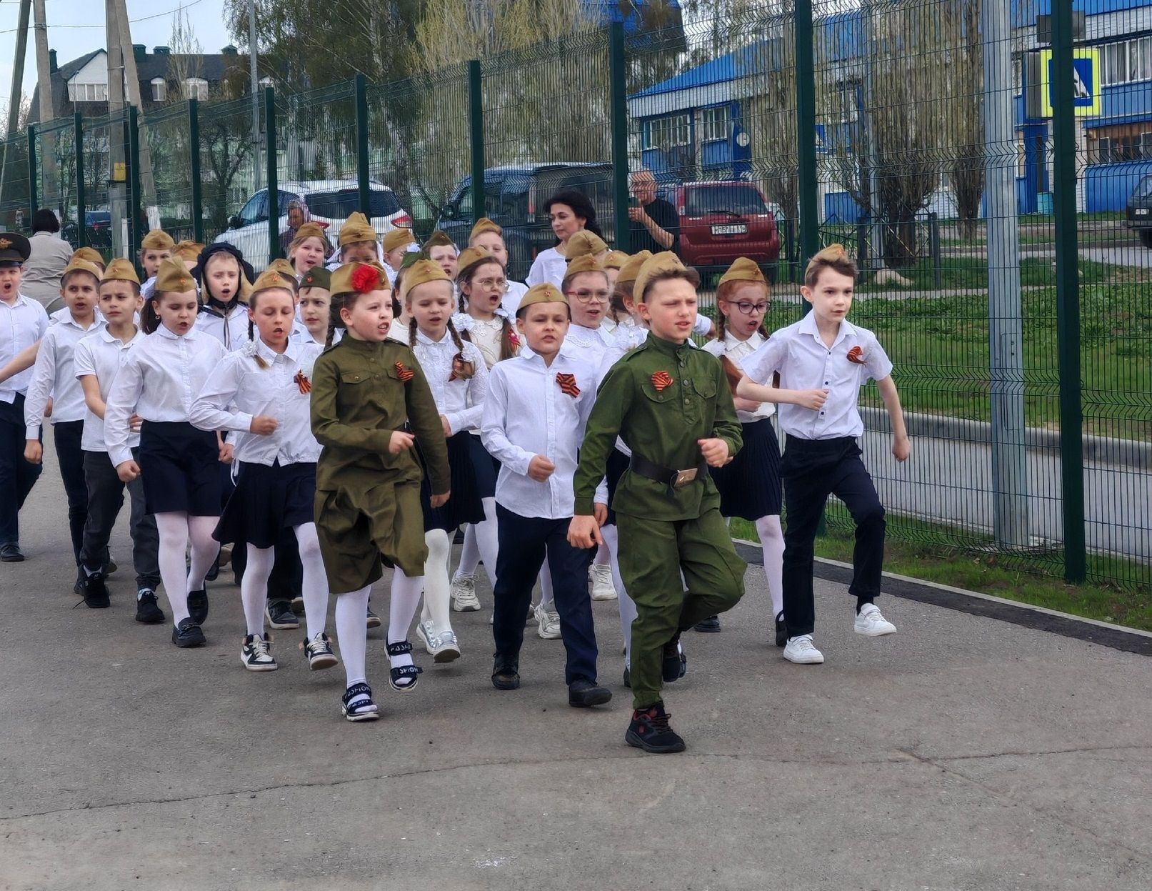 В Пестрецах прошёл смотр строя и песни