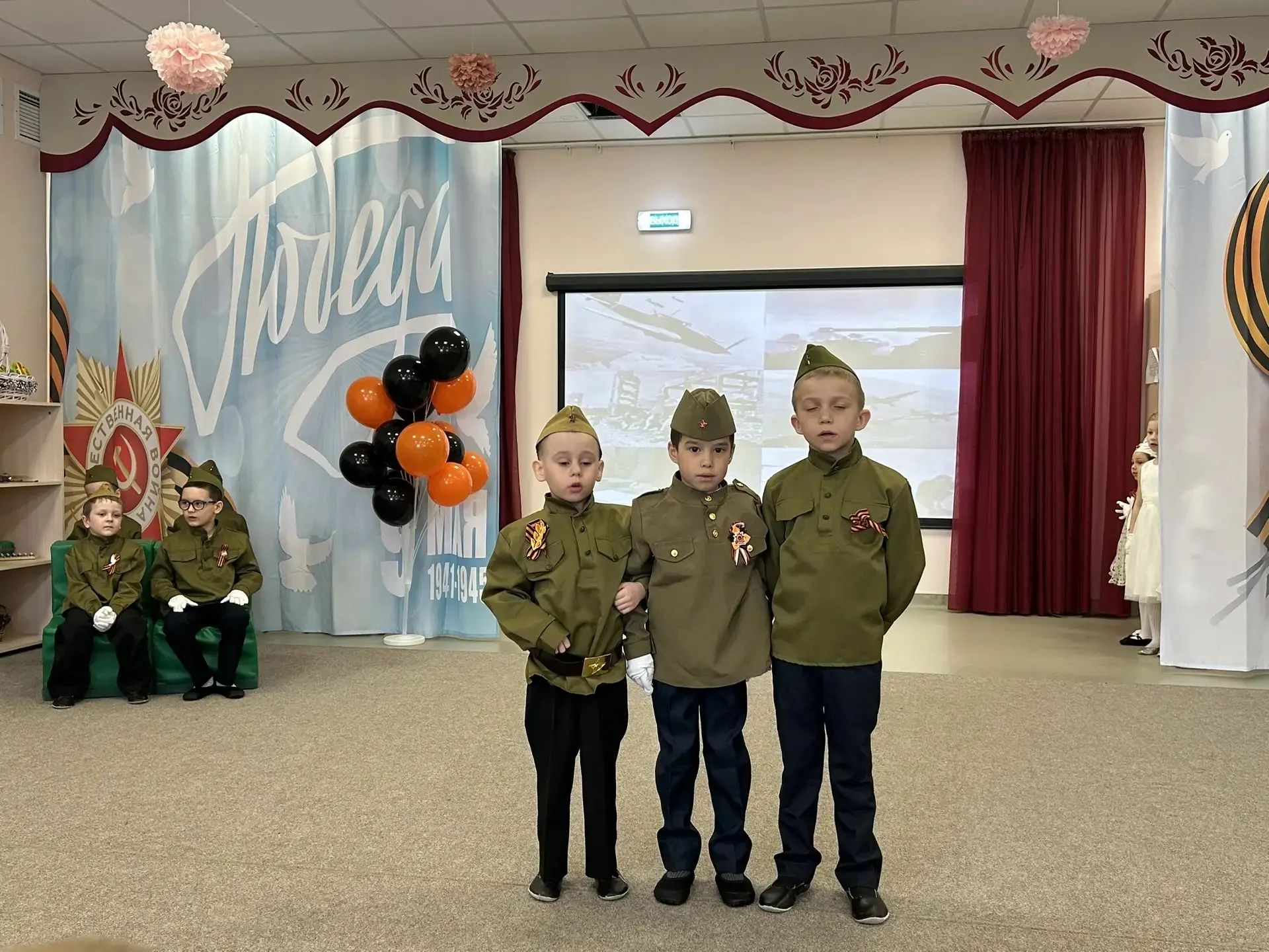 В детском саду «Росток» прошел утренник, посвященный Дню Победы