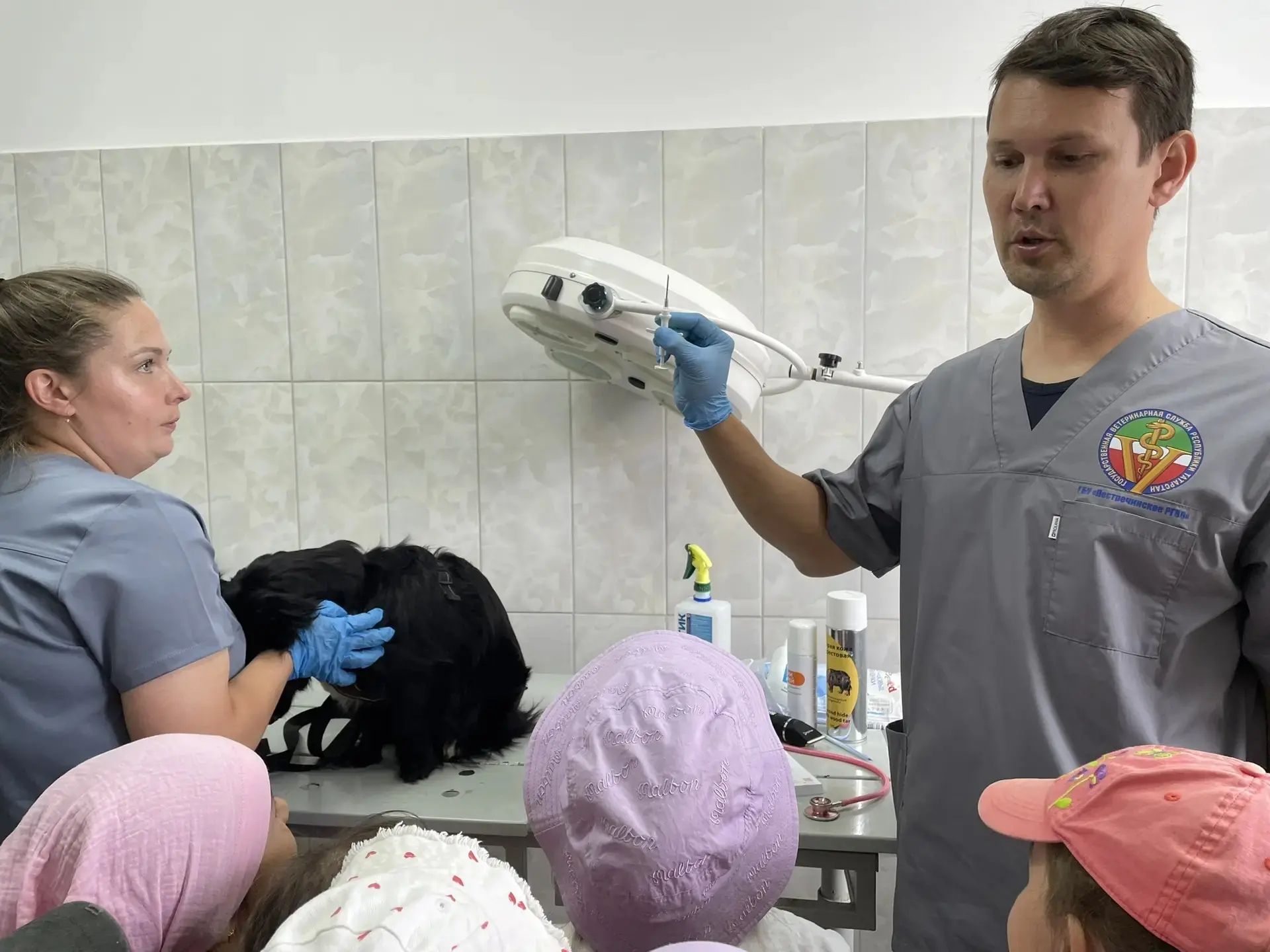 Воспитанники детсада «Колокольчик» побывали на экскурсии в ветслужбе