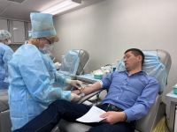 Глава Пестречинского района сдал донорскую кровь