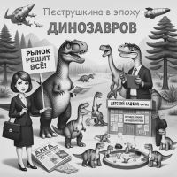 Пеструшкина в эпоху динозавров