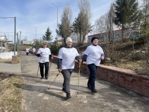 В Пестрецах активисты, школьники и врач прошли 10 000 шагов к здоровью