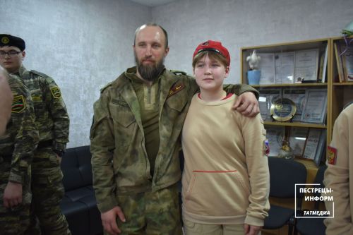 Военнослужащий из Пестречинского района встретился с молодежью