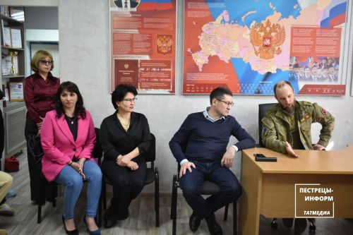 Военнослужащий из Пестречинского района встретился с молодежью
