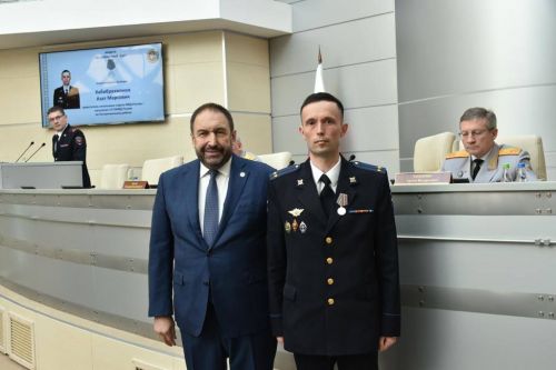 Пестречинскому подполковнику вручили медаль от имени Раиса РТ