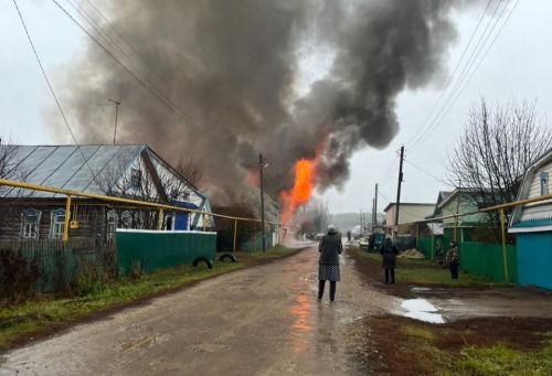 В Пестречинском районе полностью сгорел дом