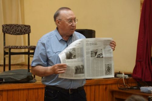 Ученики Шалинской школы встретились с опытным фотокорреспондентом района