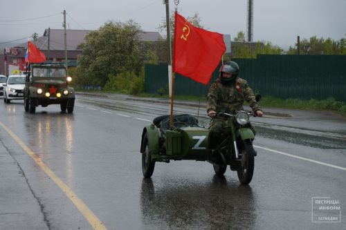 В  Пестречинском районе прошел авто-мото-пробег «По дорогам Героев»