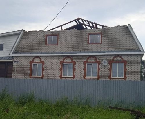 В Пестречинском районе ветер повредил кровли шести домов