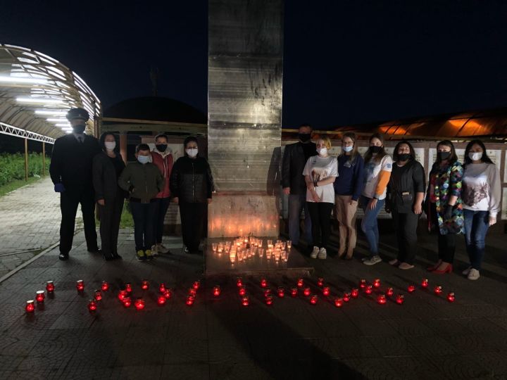 В Пестрецах зажгли свечи в память о героях войны