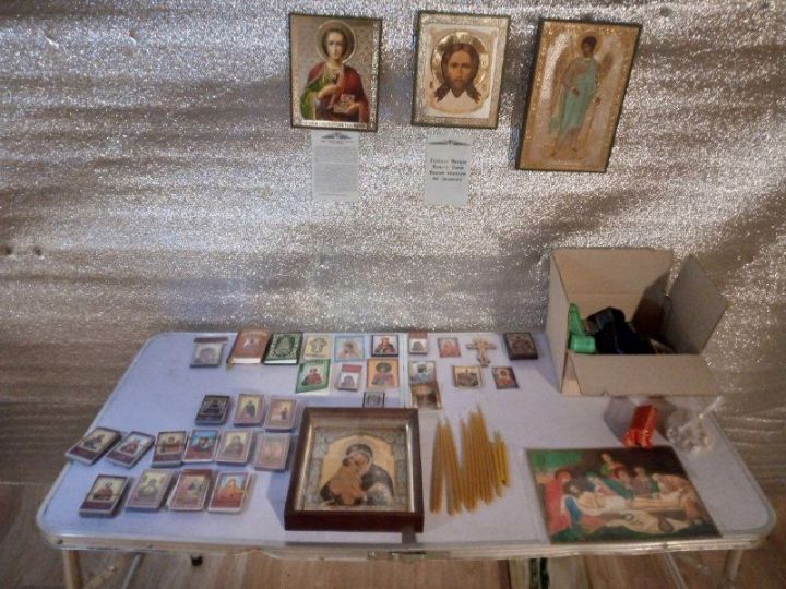 Мобилизованные пестречинцы на полигоне воинской части обустроили походный храм