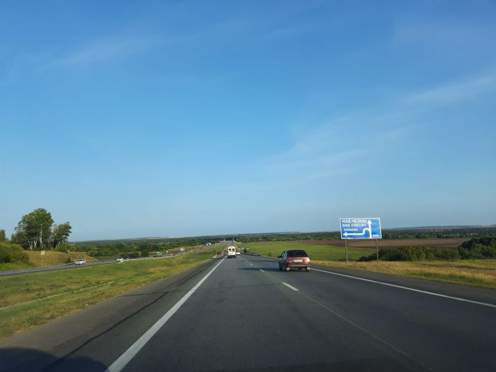 На участках трассы М7 в Пестречинском районе ограничили скорость до 50 км/ч
