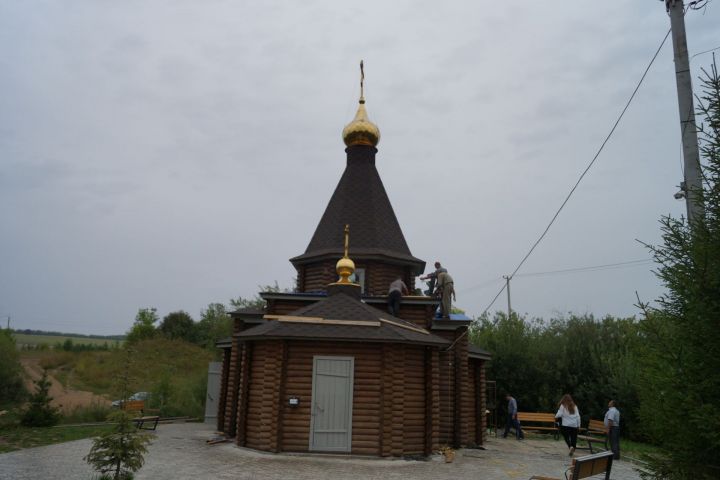 В селе Аркатово идет ремонт купели