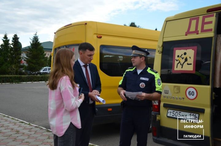 Автоинспекторы Пестречинского района проверили школьные автобусы