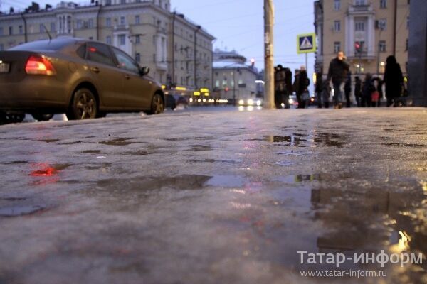 Автомобилистов в Татарстане предупредили о сильной гололедице