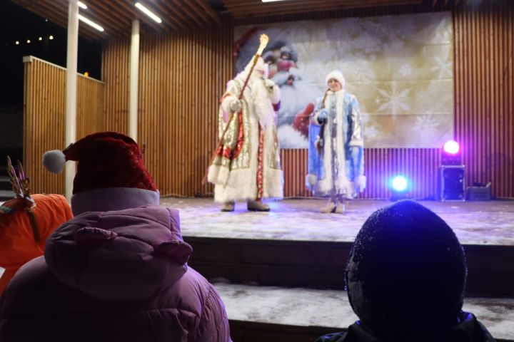 В Пестречинском районе открыли главную елку