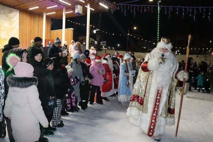 В Пестречинском районе открыли главную елку