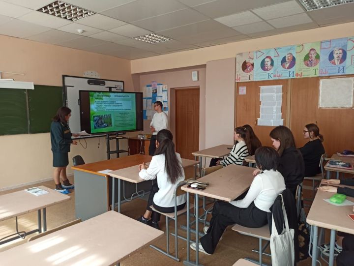 Кулаевским школьникам напомнили о важности охраны природы