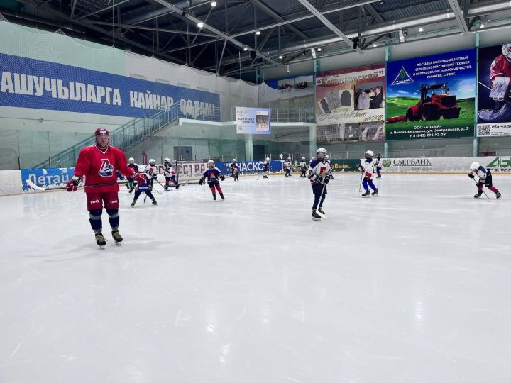 Российский хоккеист Андрей Сергеев провёл мастер-класс для пестречинских ребят