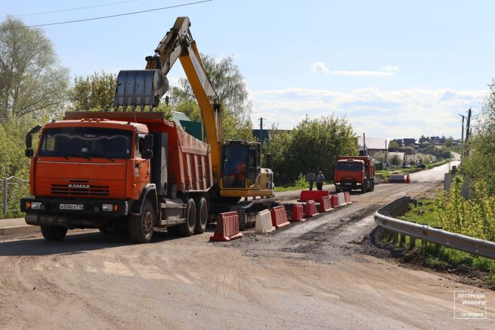 В Пестречинском районе стартовали дорожные работы