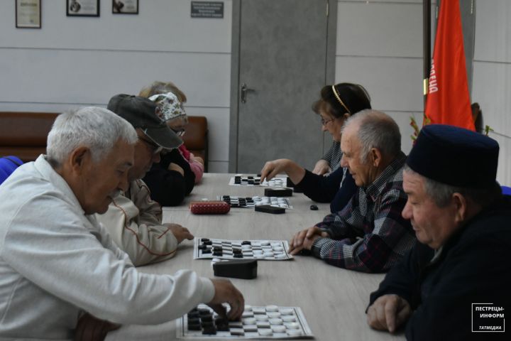 В Пестрецах определили лучших шашистов среди старшего поколения